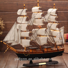 Wholesale decoração barco de madeira de artesanato